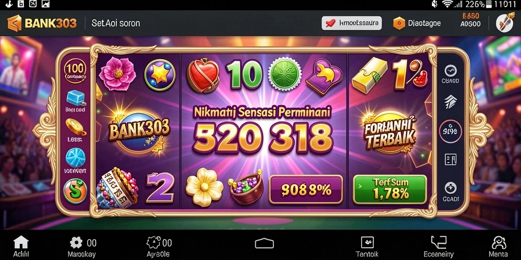 Gameplay menarik dari BANK303 yang penuh warna dan fitur.