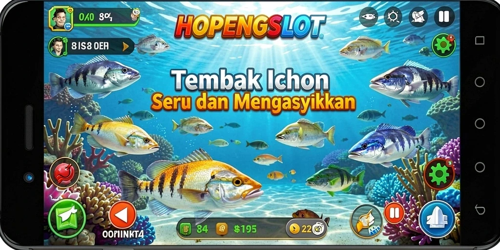 Screenshot tampilan gameplay Tembak Ikan HOPENGSLOT yang seru.