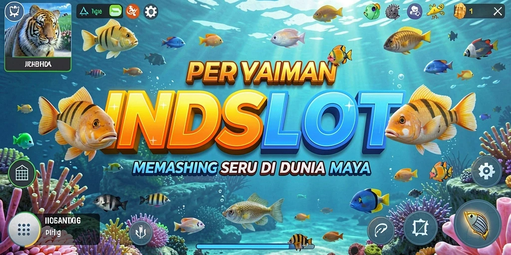 Screenshot gameplay INDSLOT menampilkan aksi memancing yang menegangkan.