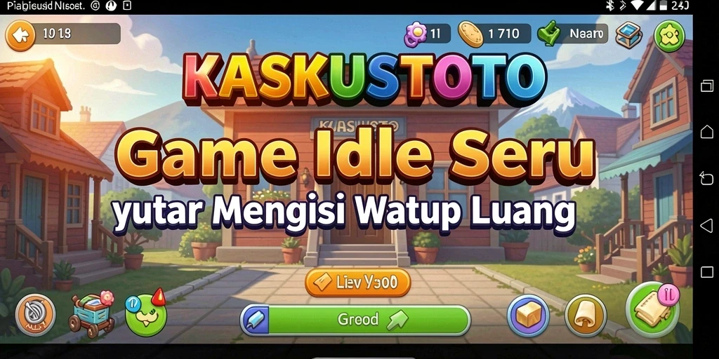 Tampilan gameplay KASKUSTOTO yang menonjolkan elemen Idle yang menarik.