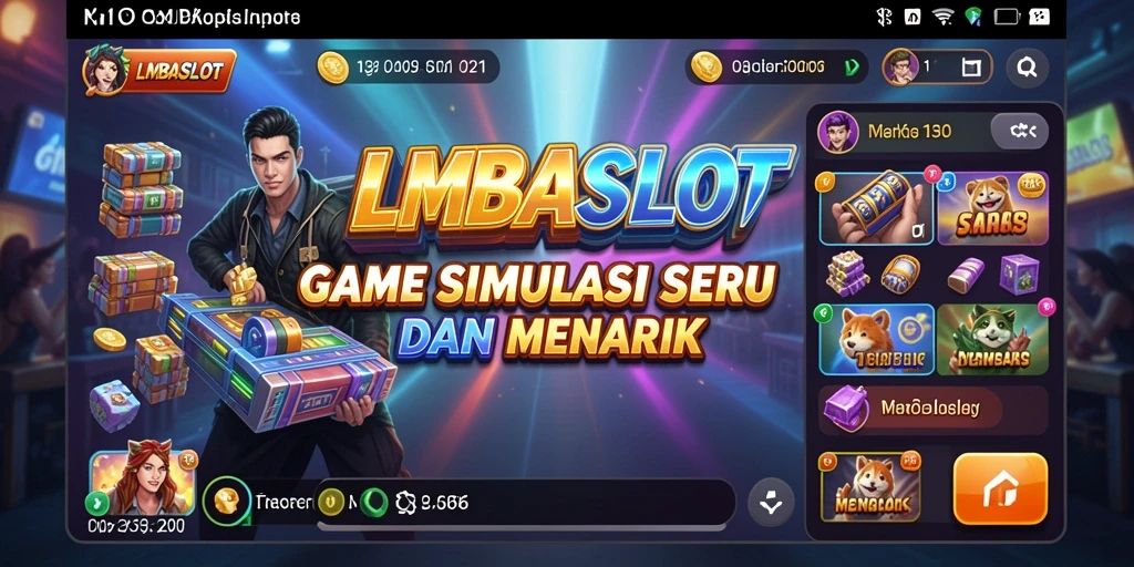 Tangkapan layar utama LMBASLOT yang menunjukkan gameplay yang seru dan interaktif.