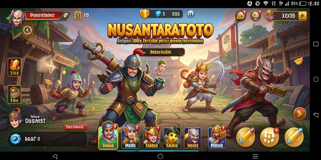 Tampilan antarmuka aplikasi NUSANTARATOTO untuk mengelola aktivitas sehari-hari.