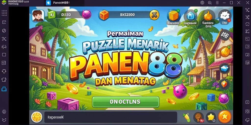 Screenshot utama PANEN88 menampilkan gameplay Puzzle yang menantang.