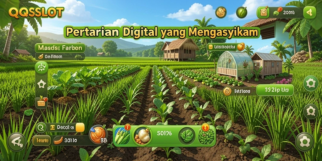 Gameplay QQSLOT yang menyenangkan di ladang virtual.