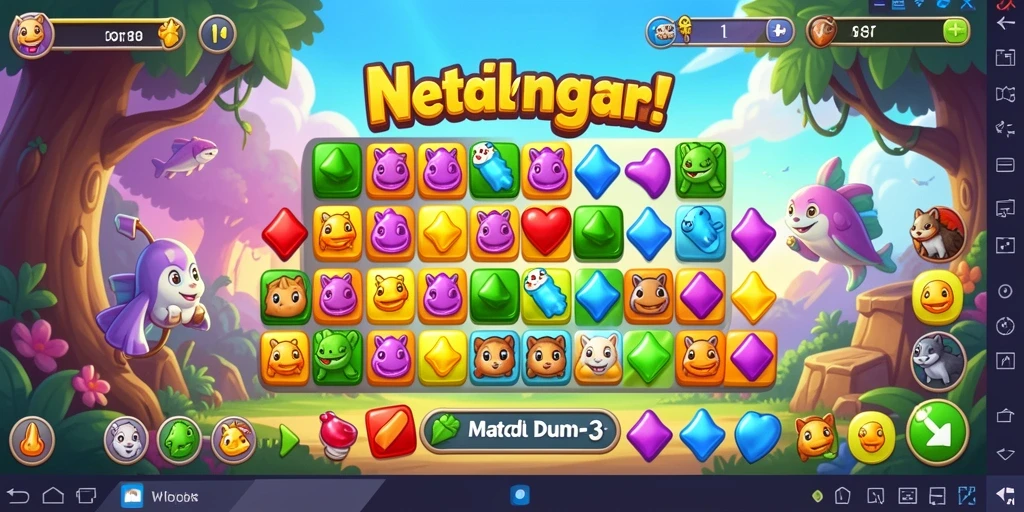 Tampilan gameplay seru dan penuh warna di WG87.